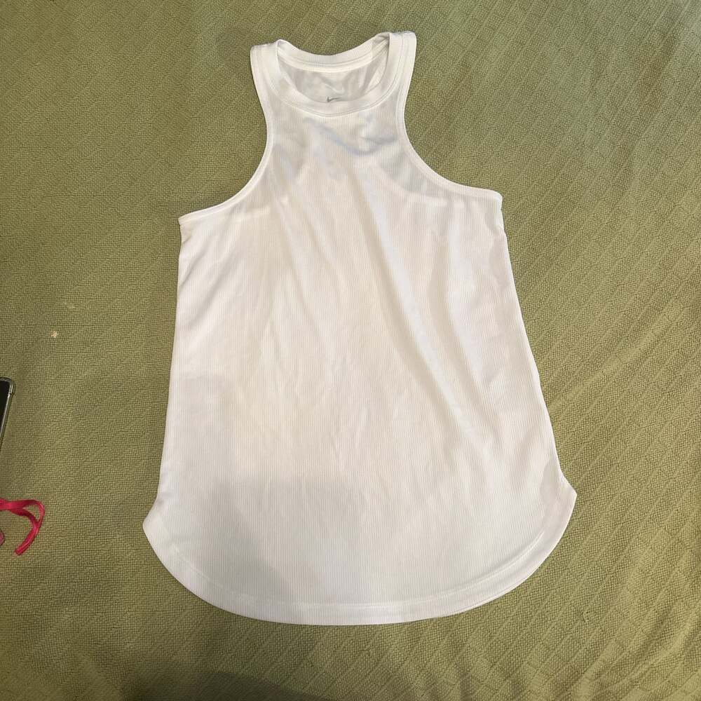 Nike One Training Dri-Fit Classic Tank Top in White